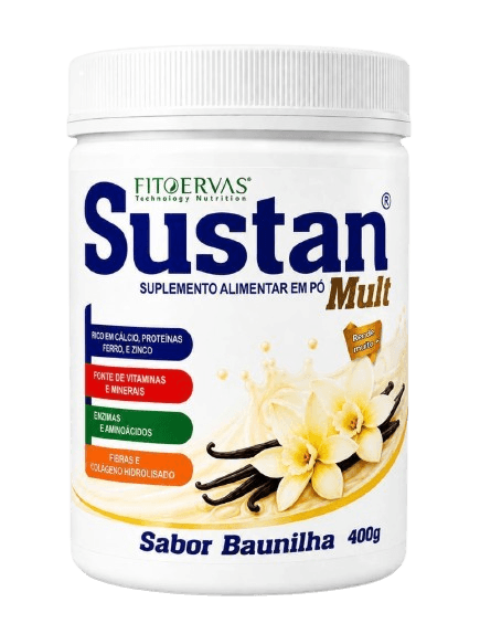 Sustan Mult 6 — Multivitamínico em Pó Sabor Baunilha — 400g