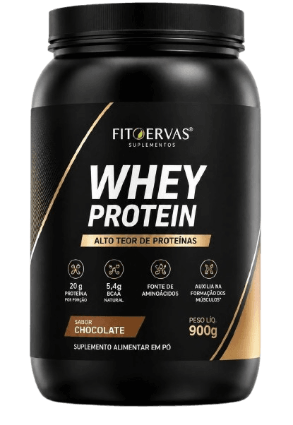 Whey Protein Concentrado Chocolate 20g de Proteína — 900g